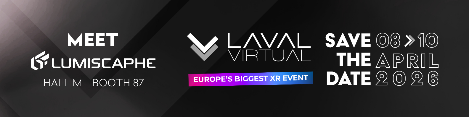 Lumiscaphe 将于 2026 年 4 月 8 日至 10 日参加 Laval Virtual 。如果您在附近，请来看看我们！